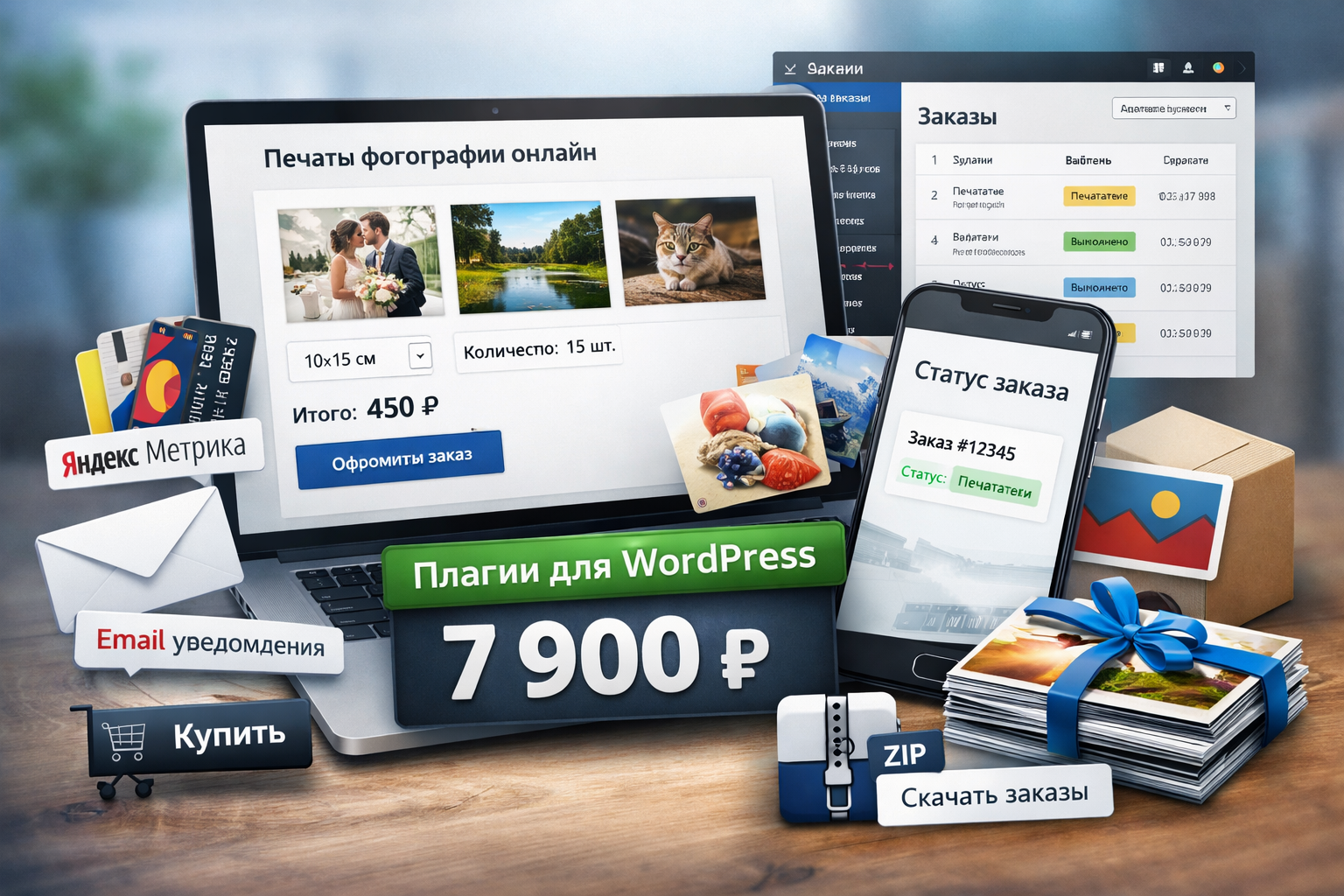 Плагин для онлайн-заказа печати фотографий на WordPress